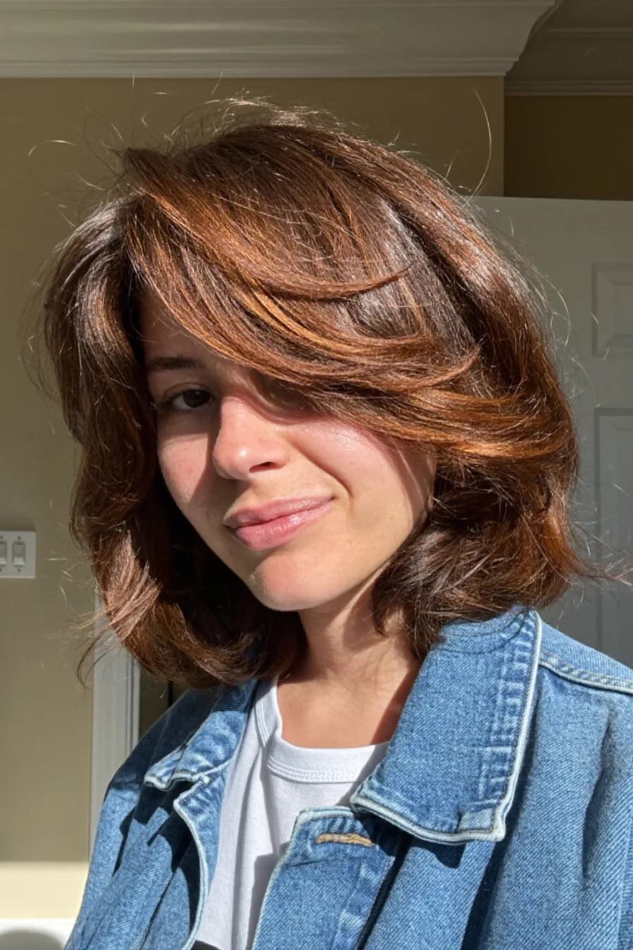 Softly Layered Voluminous Bob for Fall 2026 Brunette Glam
