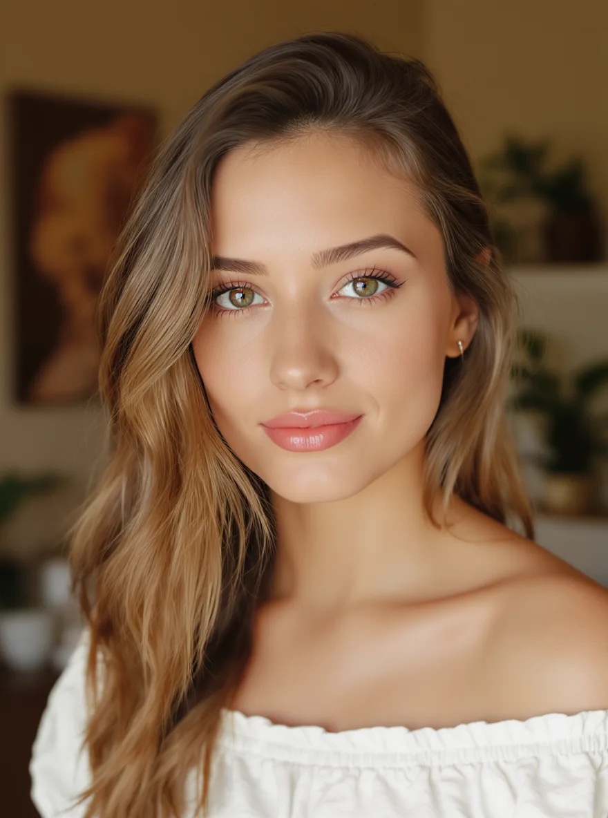 Medium Volume Wavy Sandy Blonde Layers