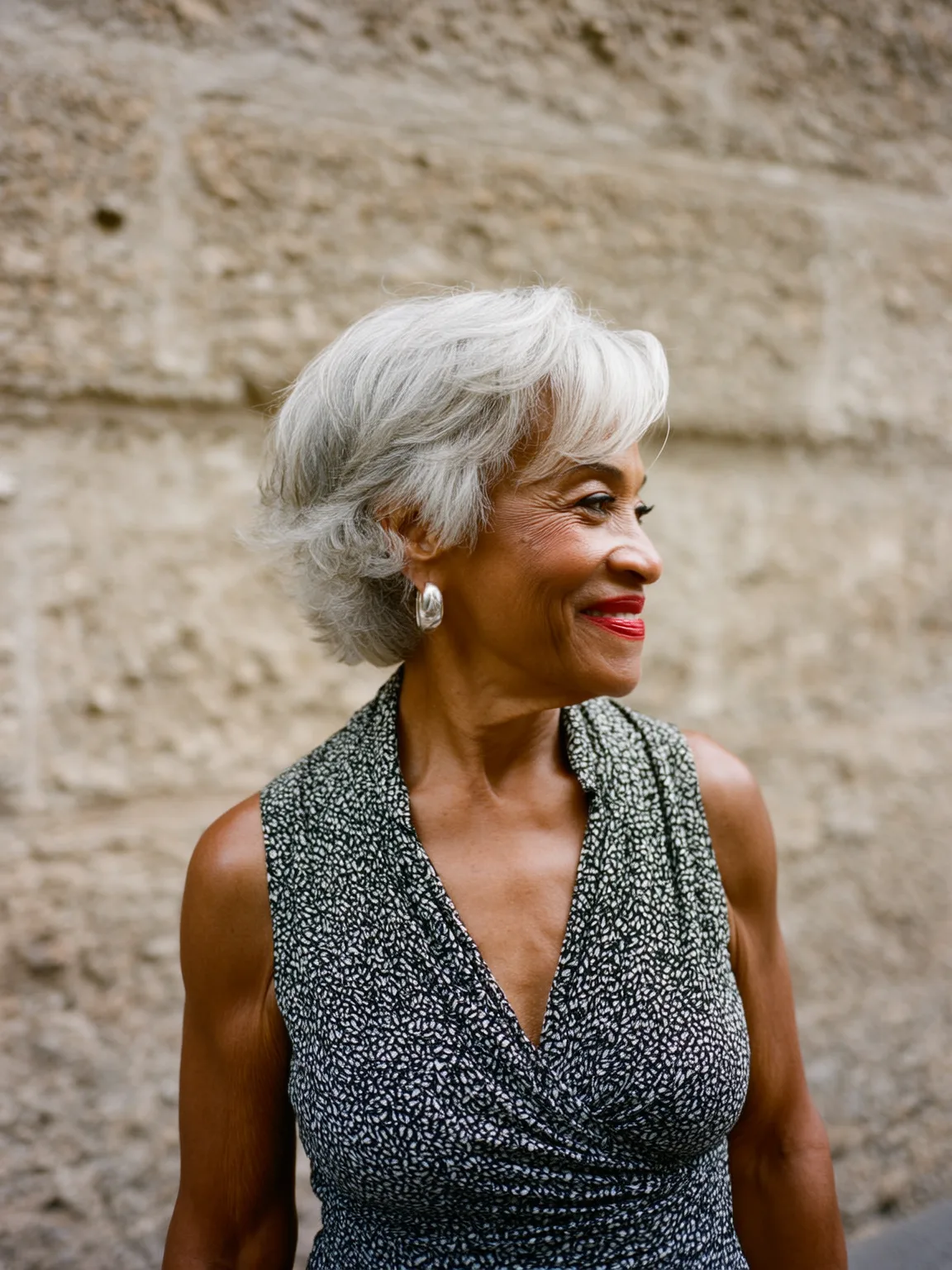 Classic Pixie Cut in Sophisticated Silver Frost
