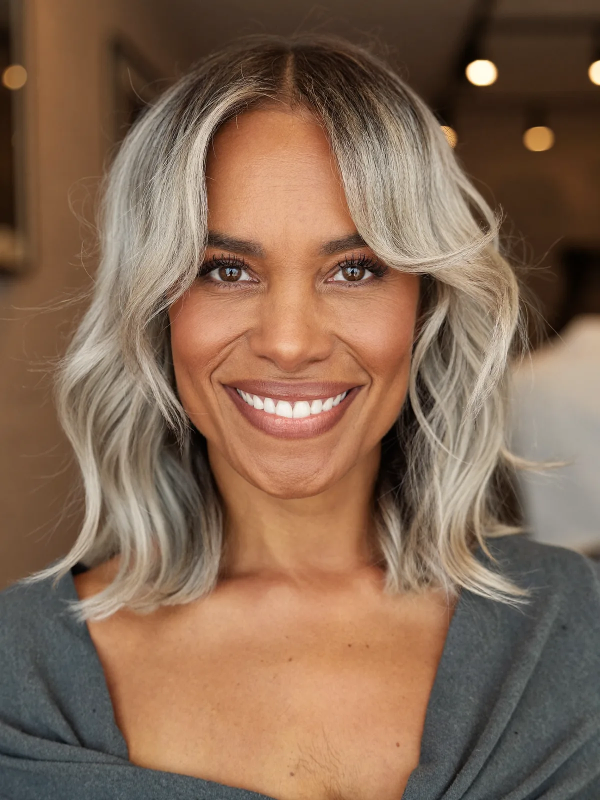 16 Elegant Silver Balayage Curtain Bangs Hairstyles to Try in 2026