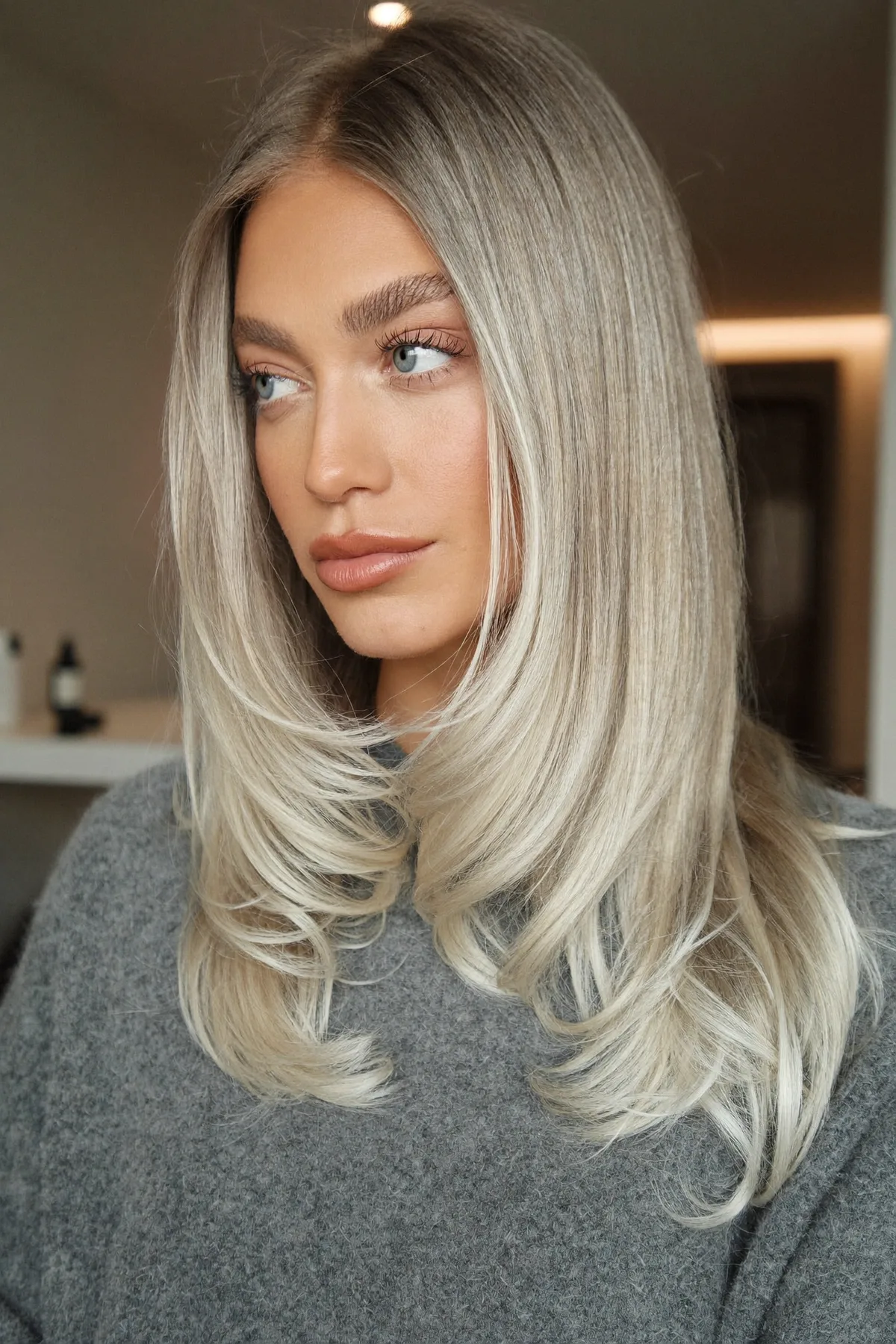 17 Inspiring Silver Balayage Long Layers Hairstyles to Try in 2026