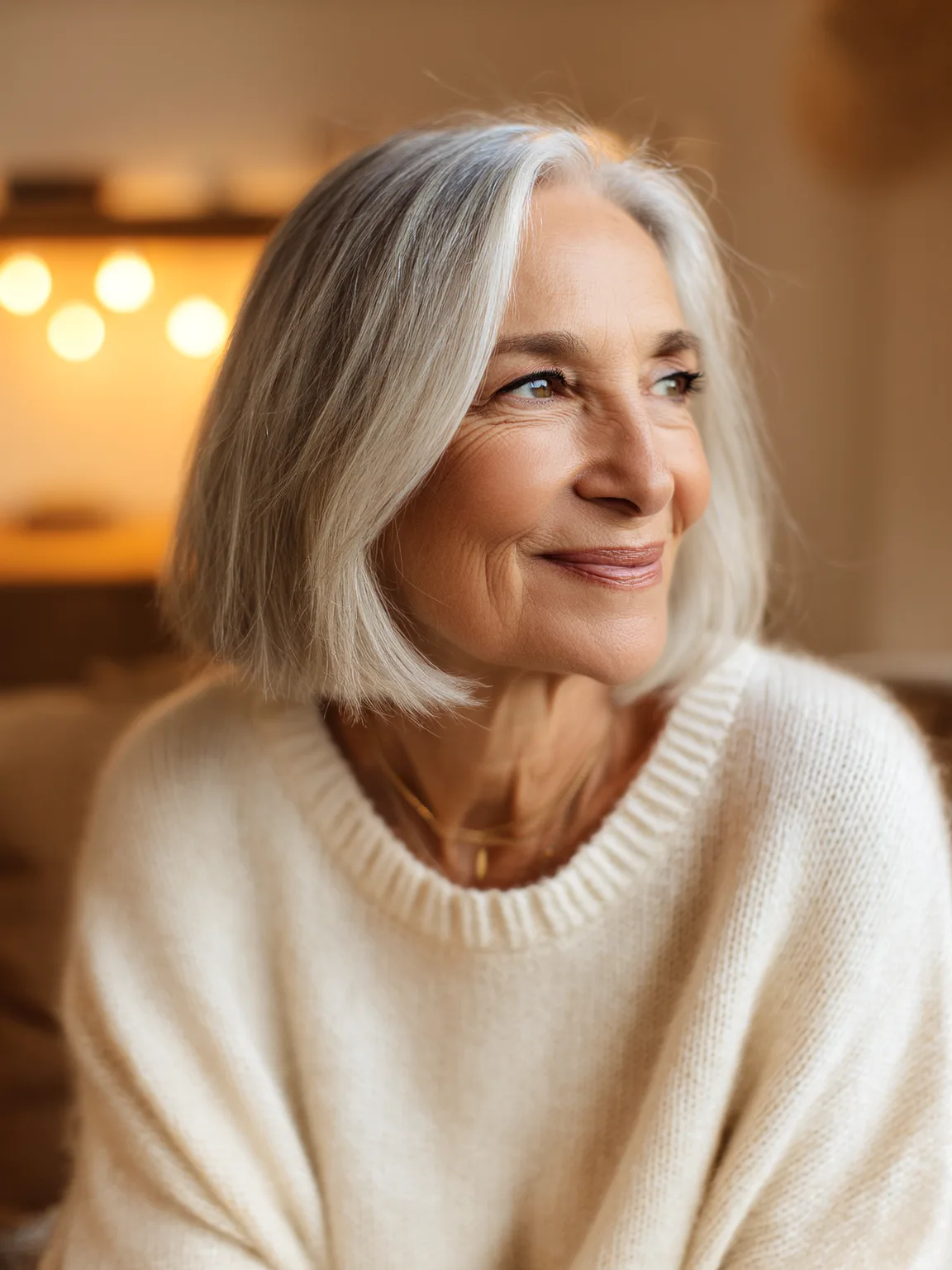 Classic Silver Frost Bob with Silky Finish