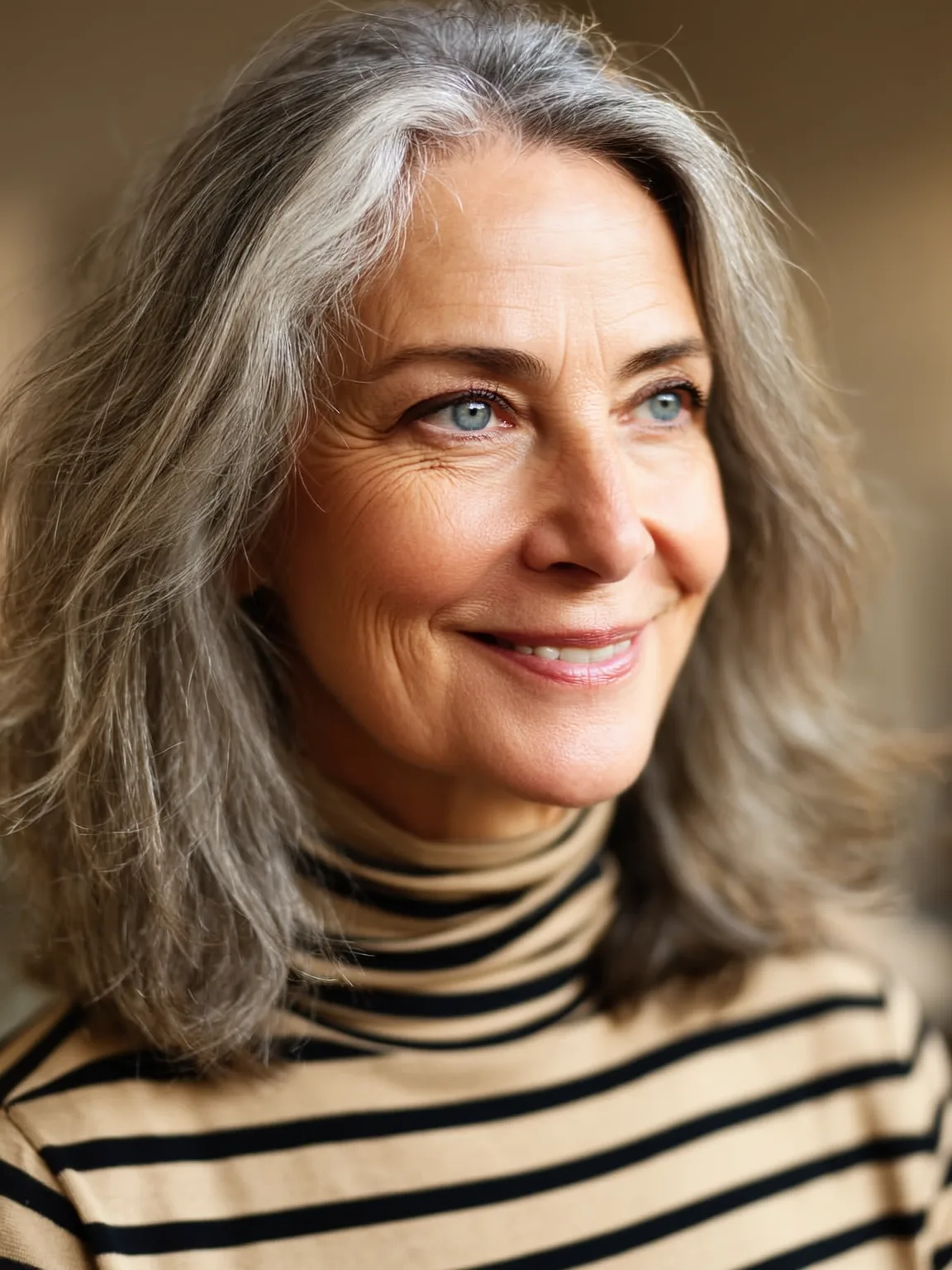 Medium Length Layers with Silvery Frost Waves