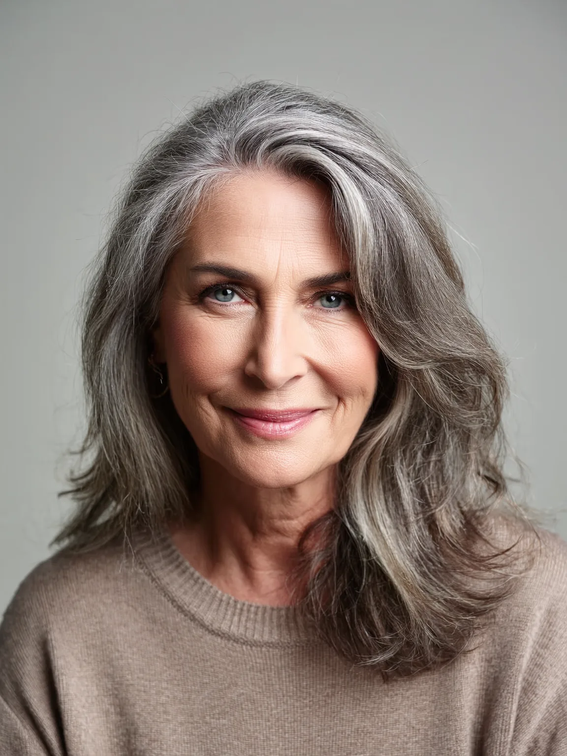 Versatile Medium Wavy Layers in Soft Silver Frost