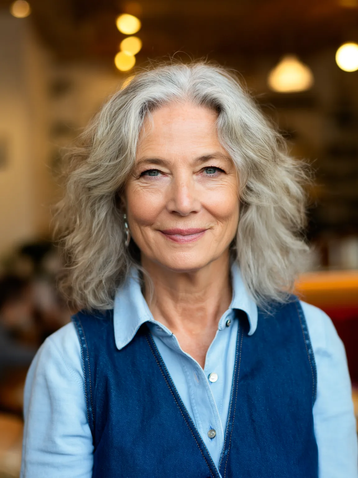 Air-Dried Wavy Silver Frost Lob