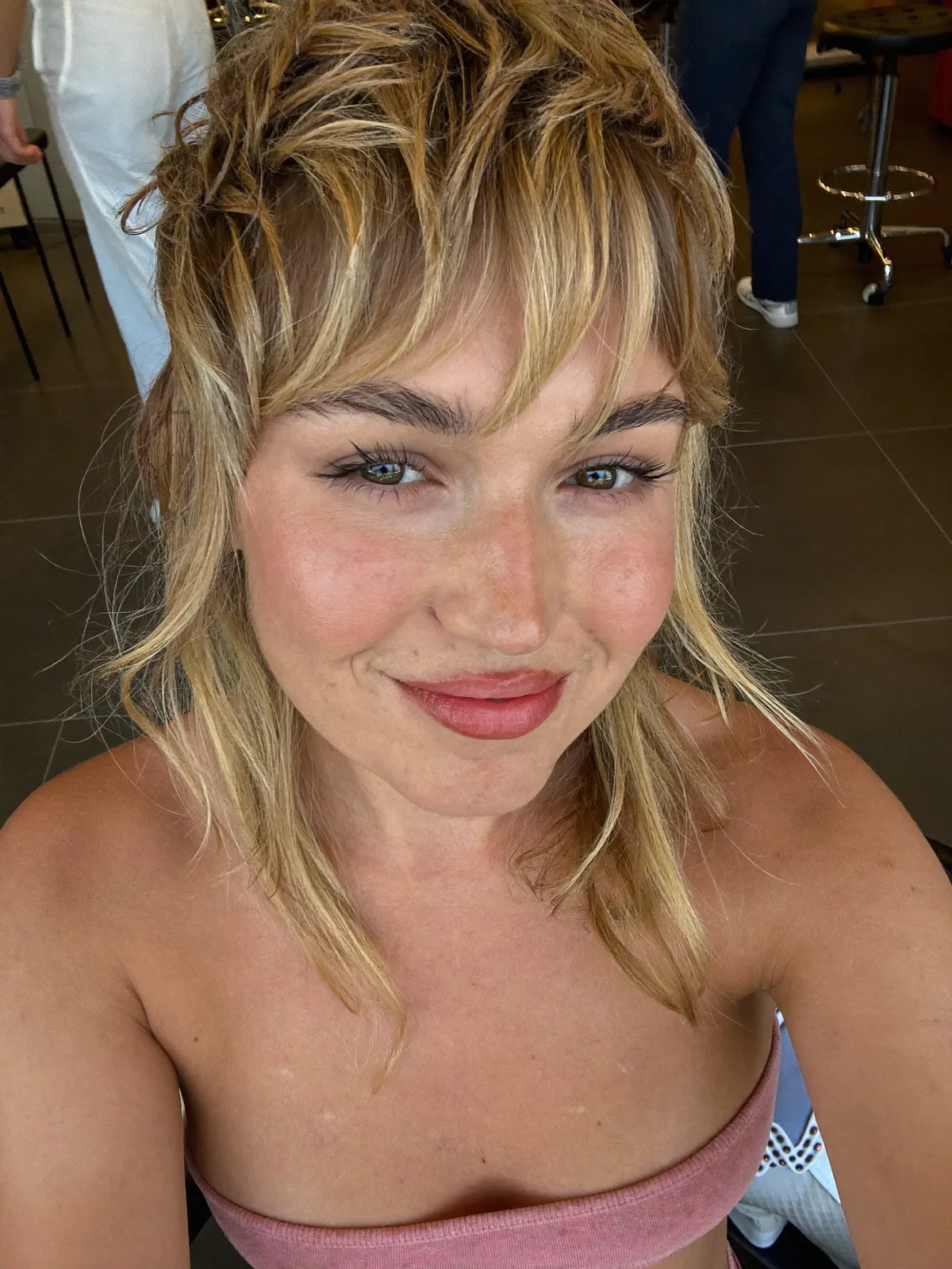Soft Wolf Cut With Wispy Layers and Effortless Face-Framing Bangs