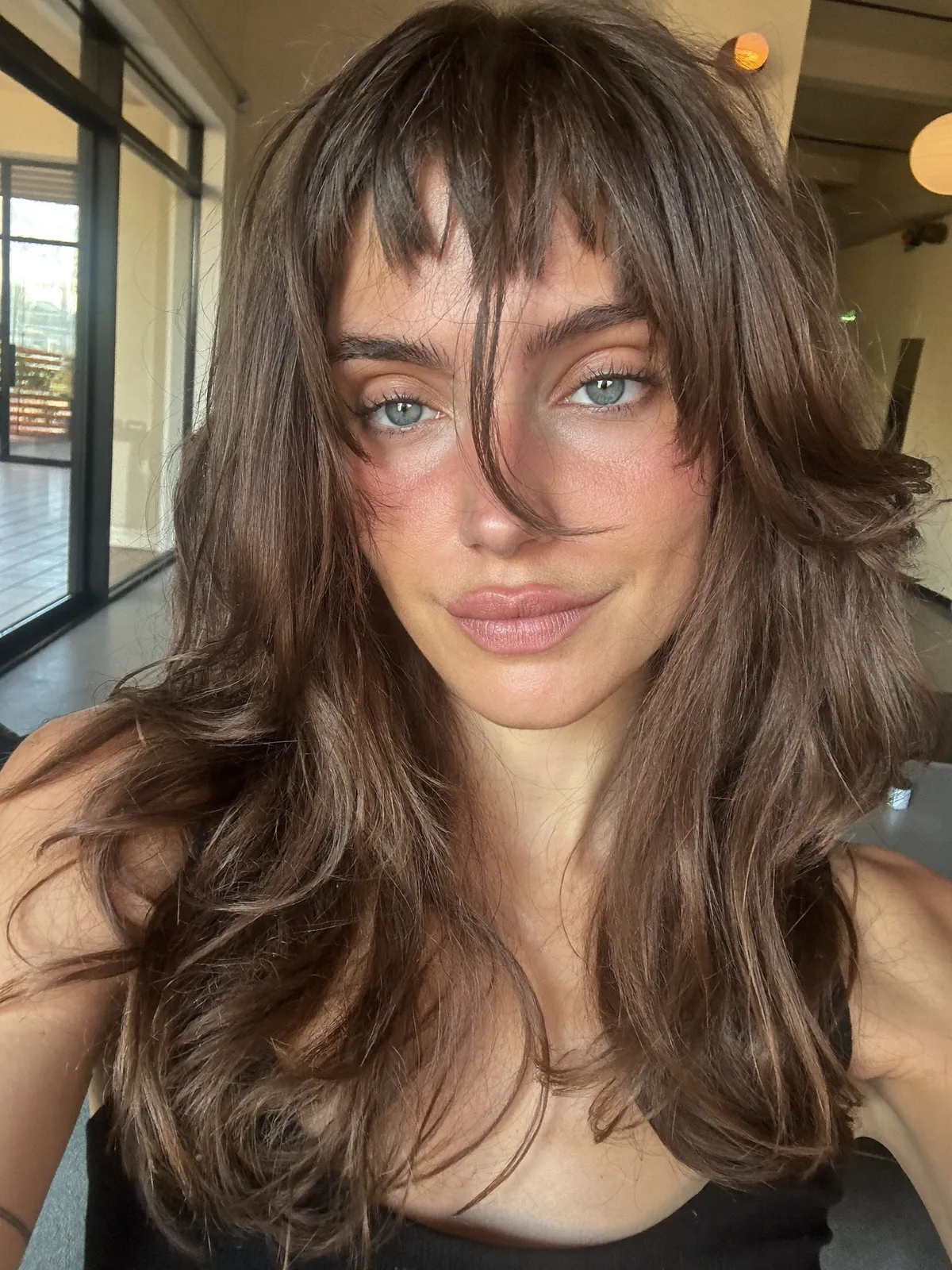 Soft Wolf Cut with Wispy Face-Framing Bangs for Effortless Texture