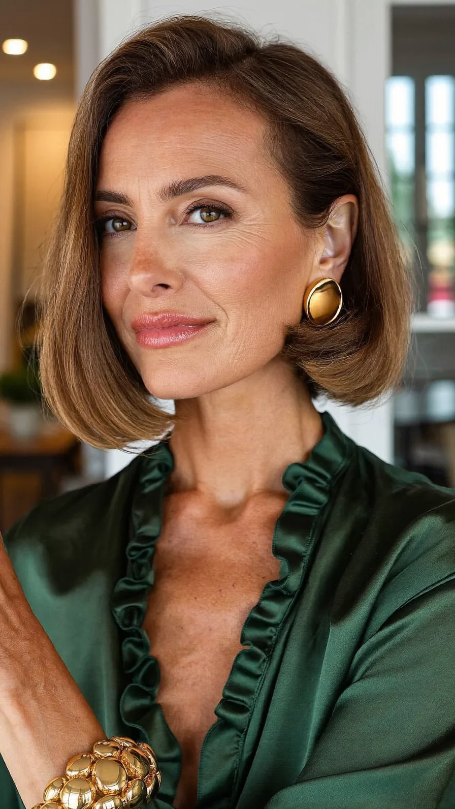 Classic Chin-Length Bob with Rounded Blunt Ends