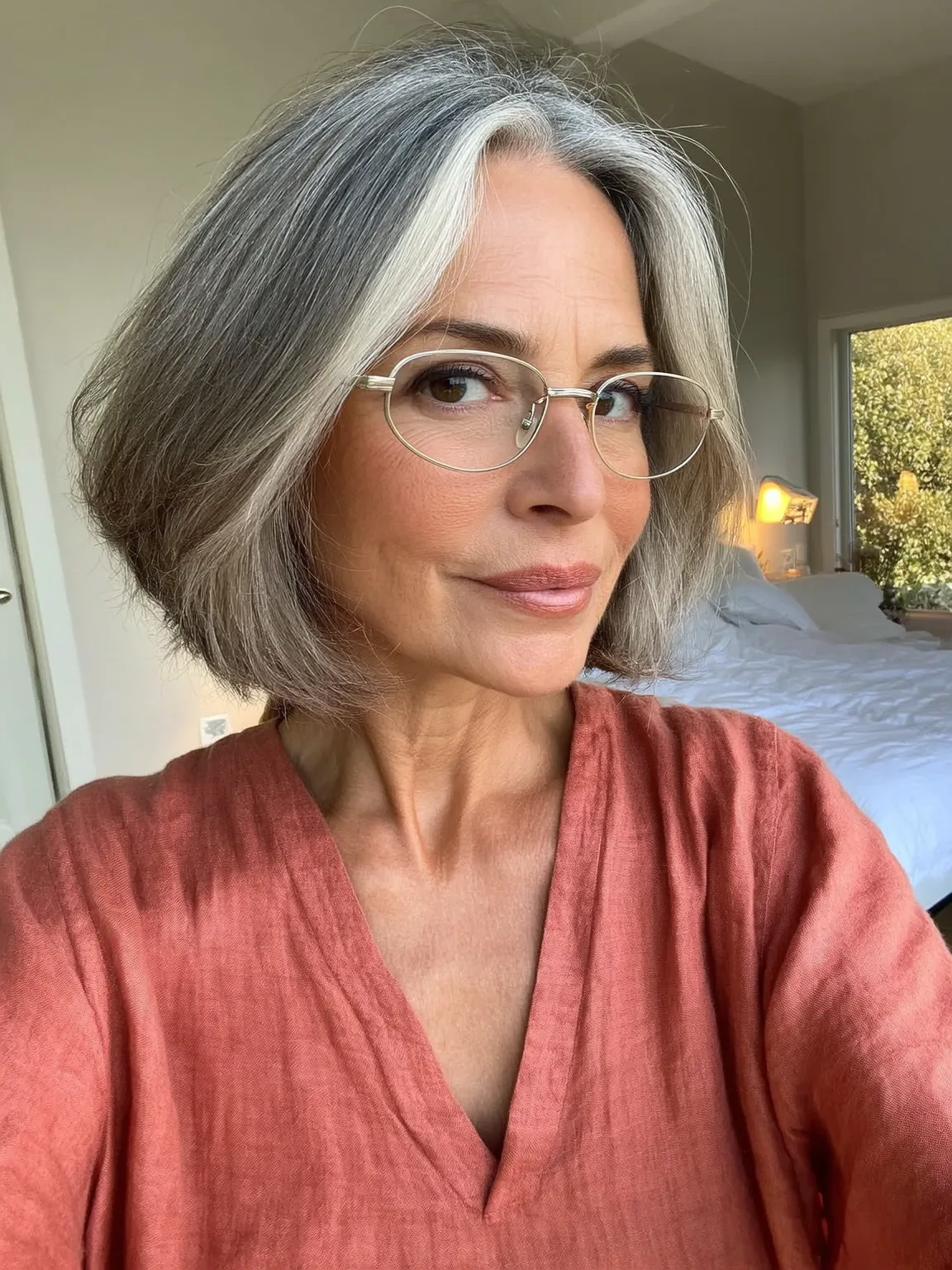 Silver Grey Bob with Natural Lowlights