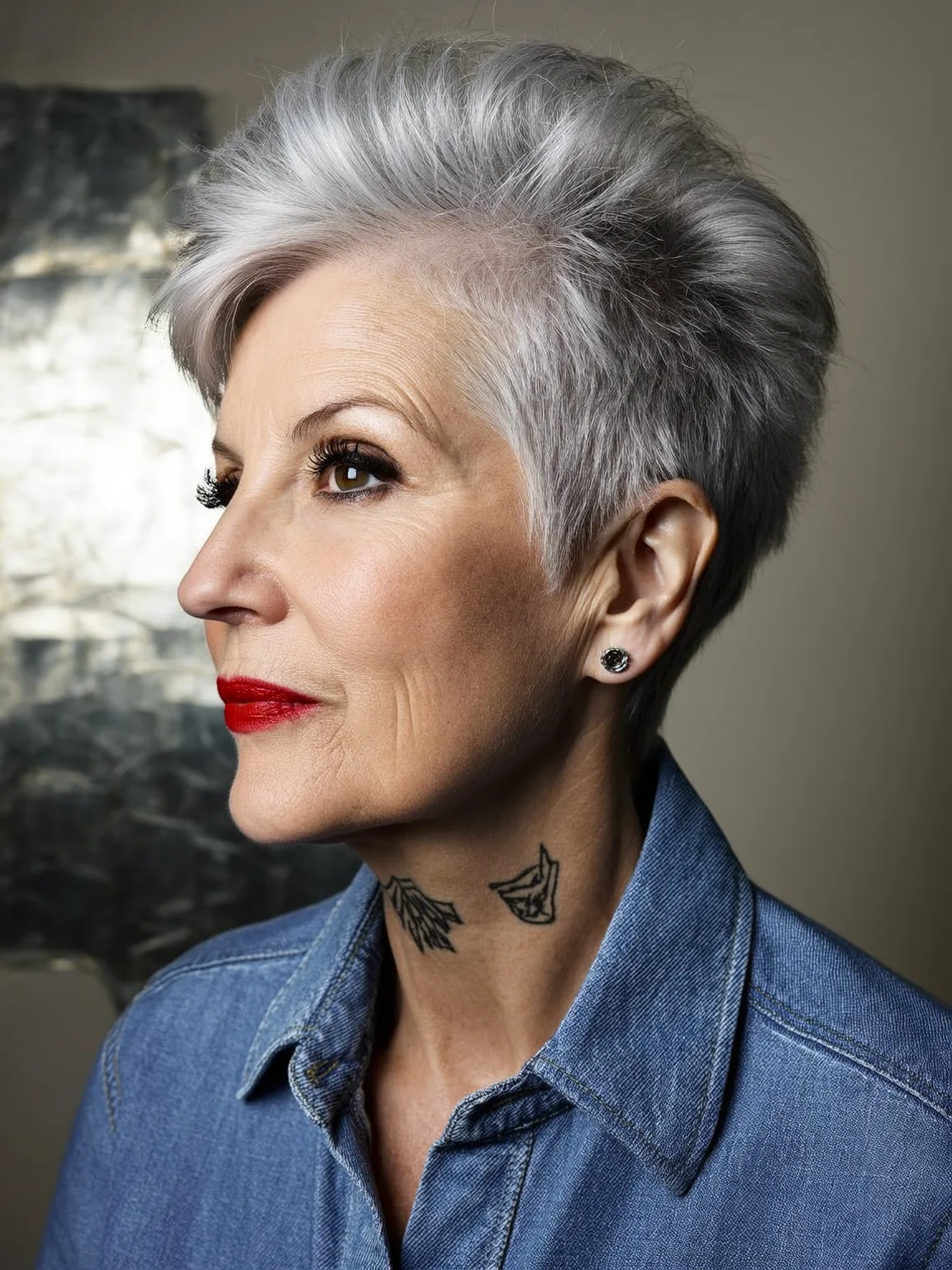 50 Chic Tapered Pixie Haircuts for Women Over 60