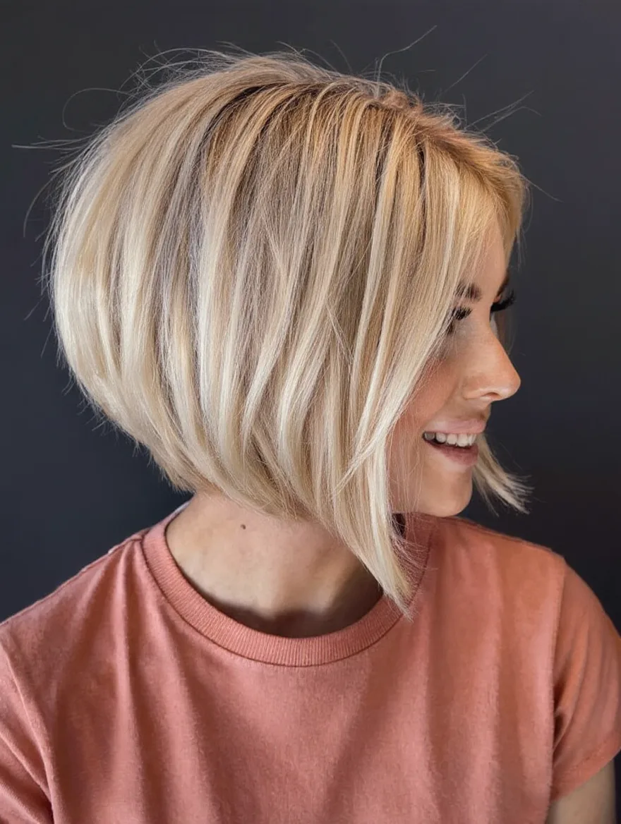 vanilla blonde bob