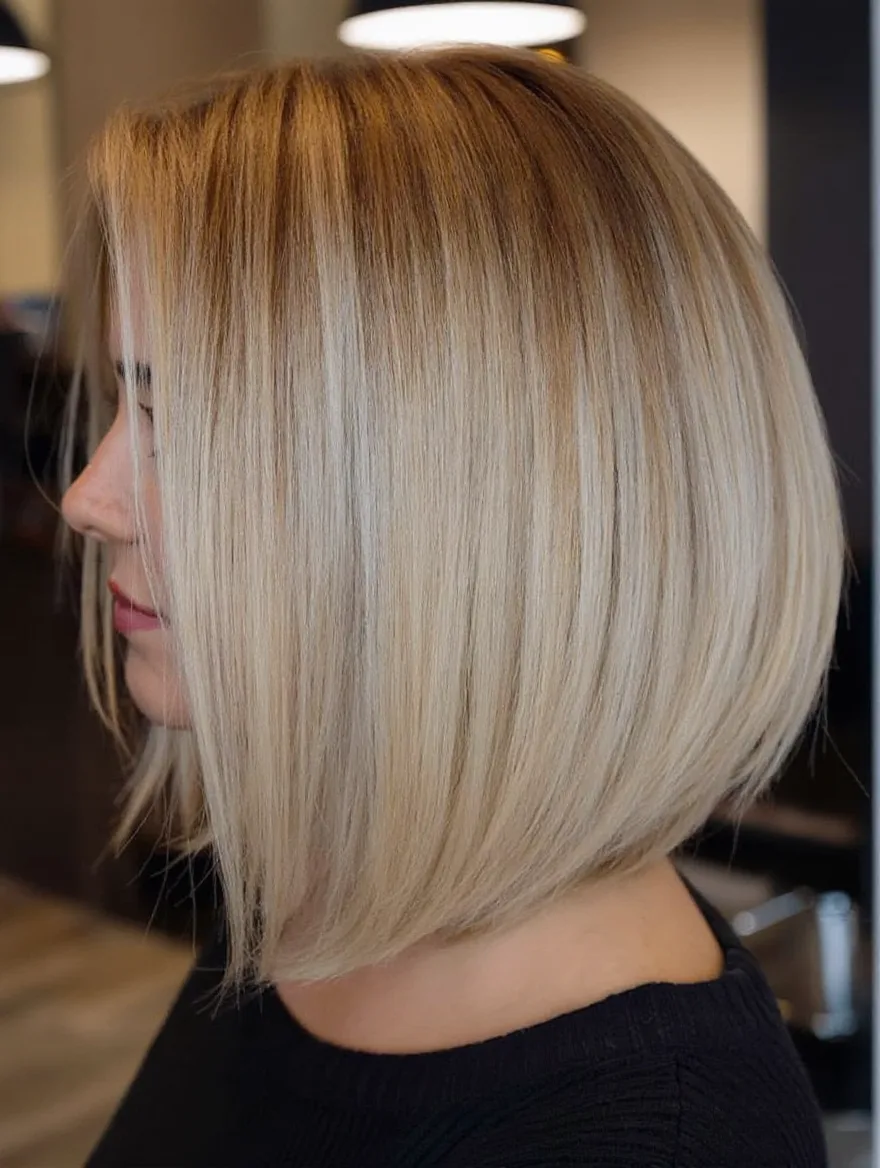 vanilla blonde bob