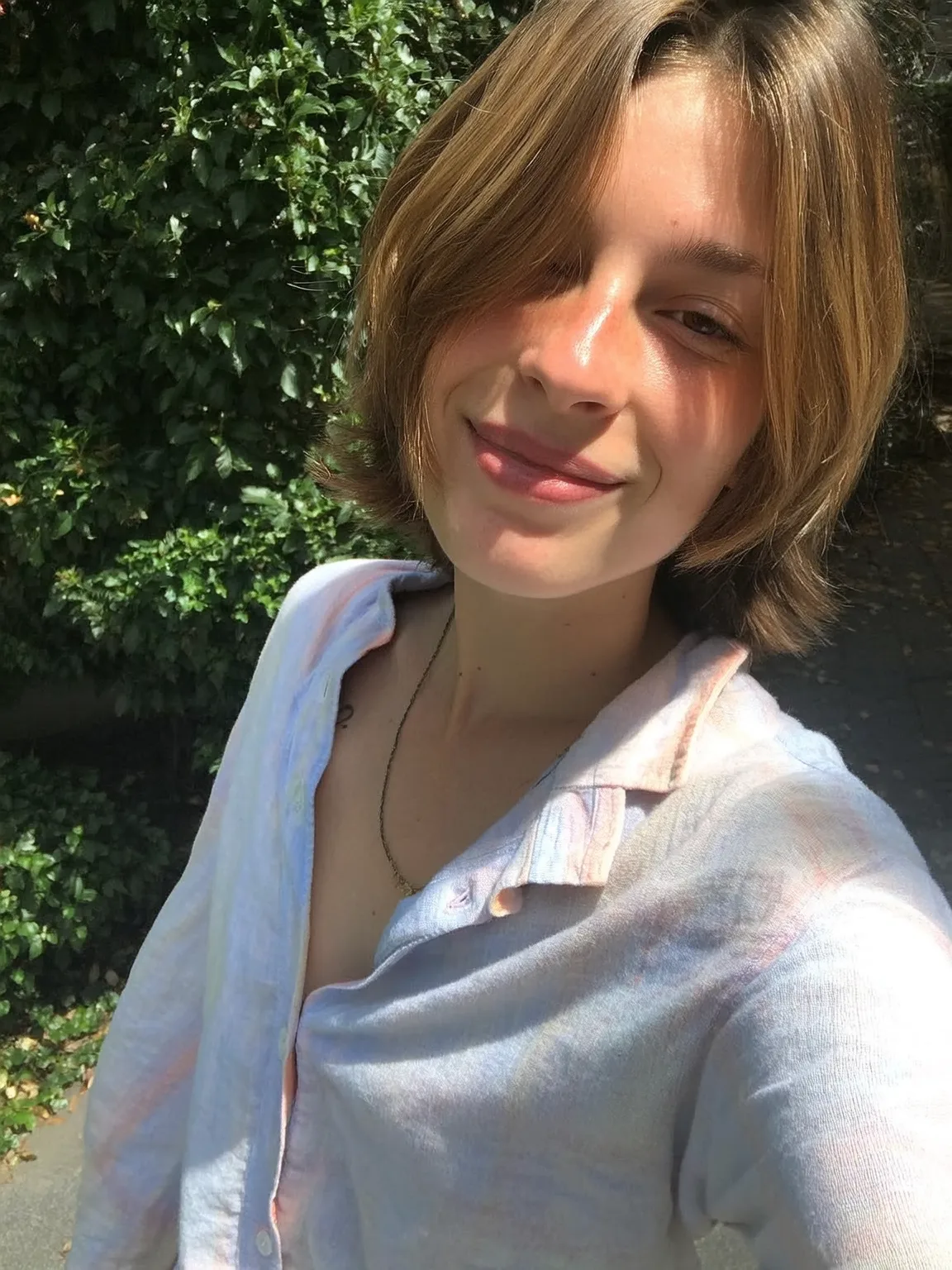Chin-Length Straight Bob with Side-Swept Bangs