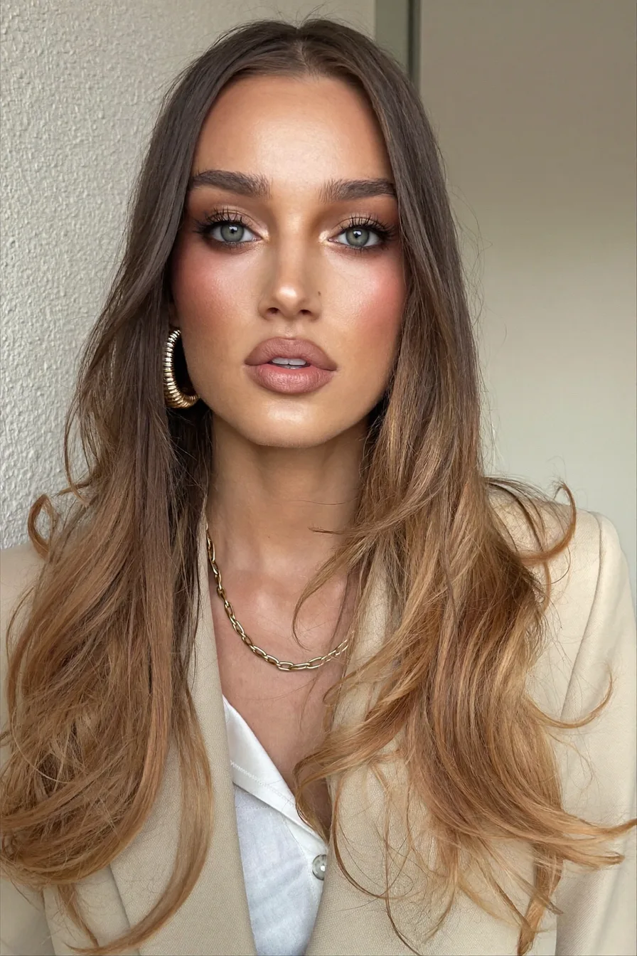 Effortless Long Layered Wavy Hairstyle for Natural Volume