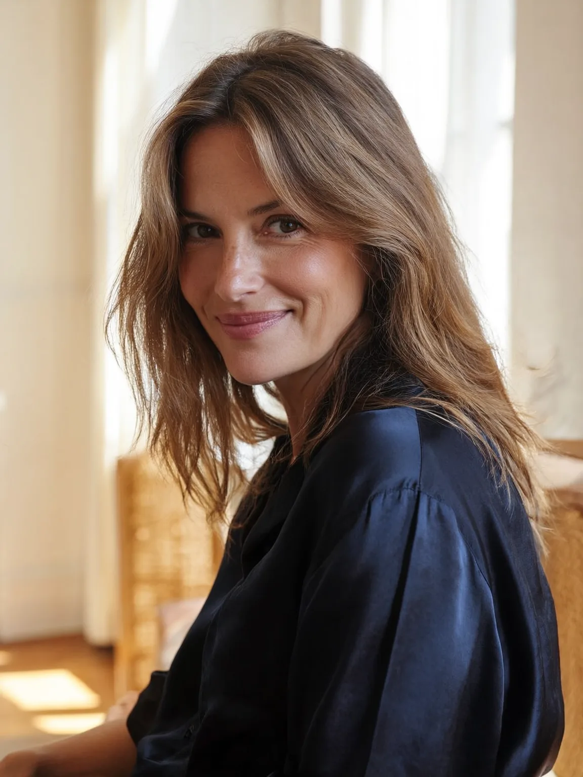 Air-Dry Friendly Warm Caramel Brown Lob
