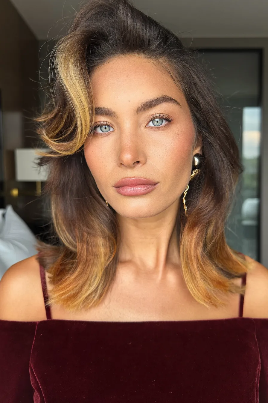 Modern Wavy Shag with Voluminous Face-Framing Layers